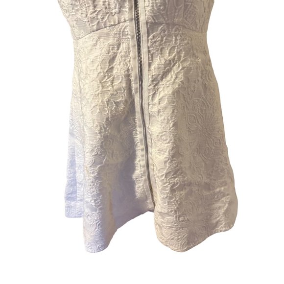 Leifsdottir exposed front zip white dress size 0 - Picture 6 of 7
